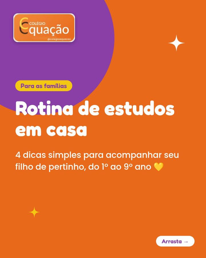 Mensagem do Colégio Equação para as famílias